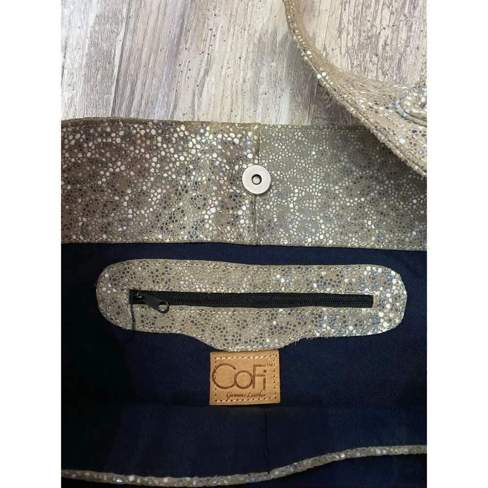 Cofi Boho Hobo Tote Bag Leather Purse